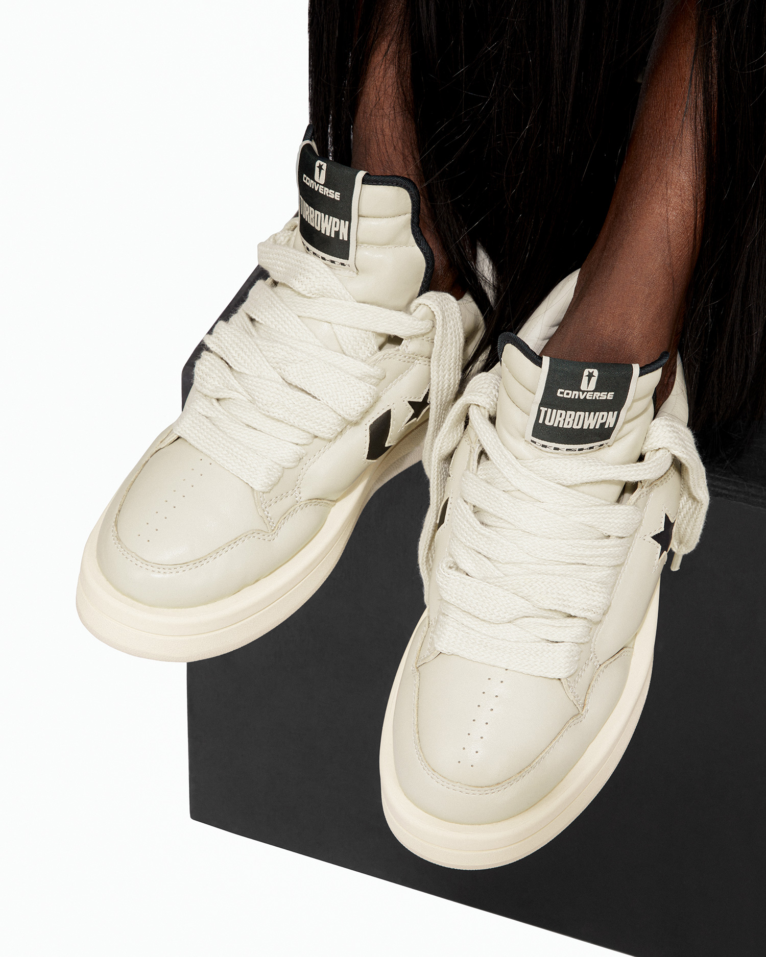 CONVERSE X DRKSHDW TURBOWPN OX IN OYSTER/BLACK - Wrong Weather